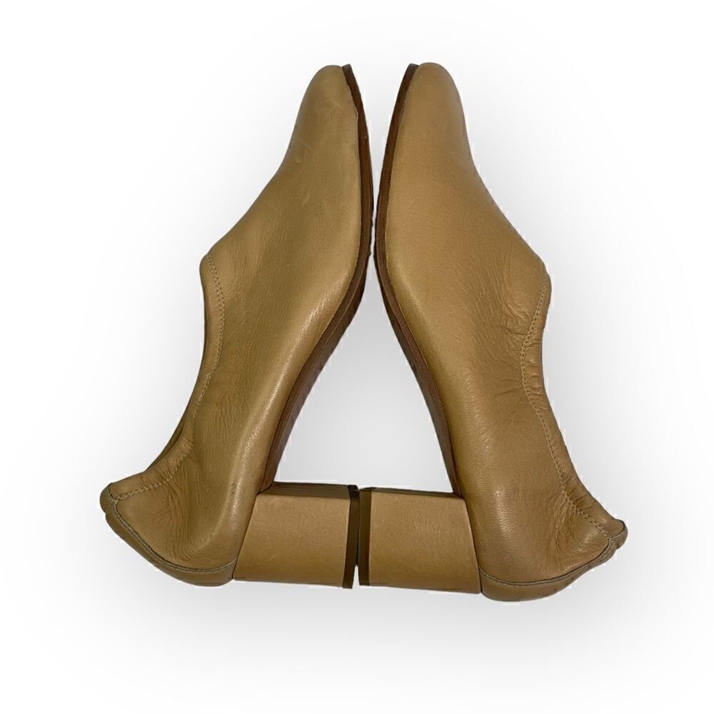 Another Project Tan Leather Heeled Booties Block Heel - Picture 3 of 12